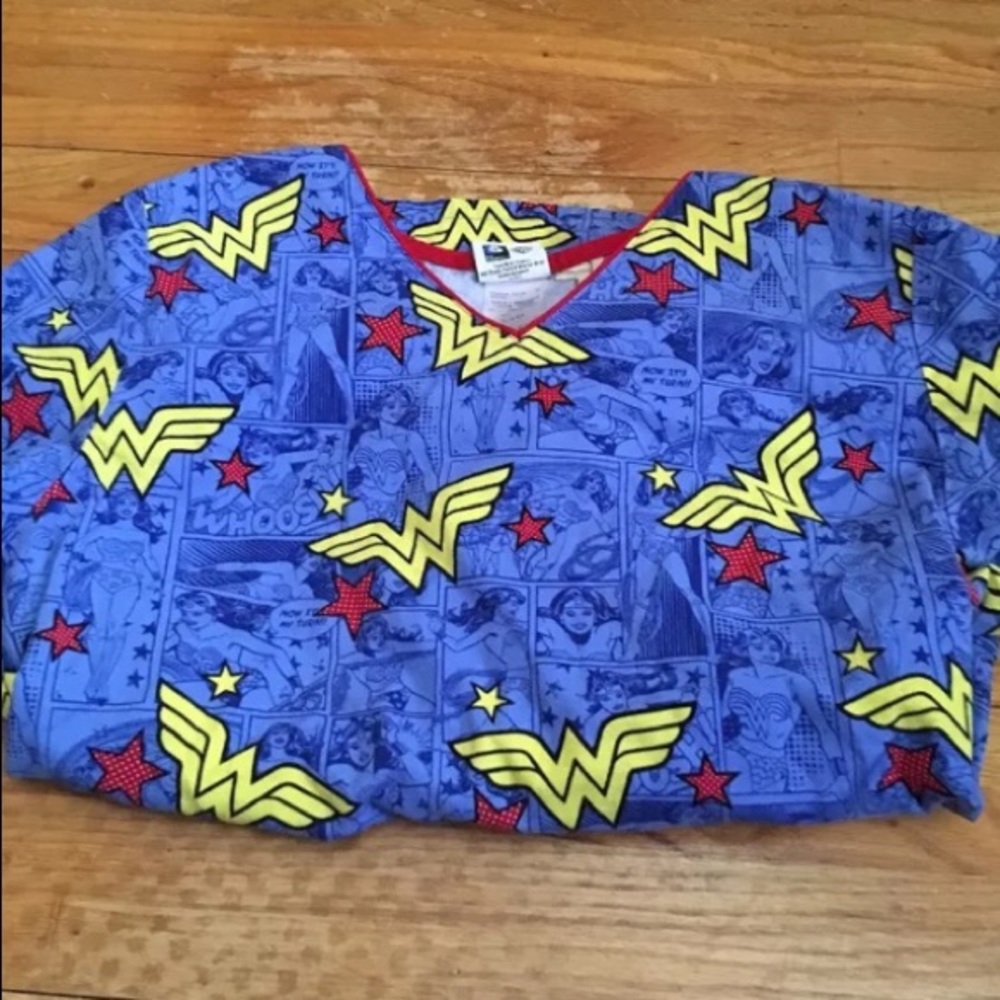 New Wonder Woman Scrub Top